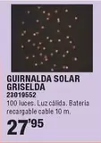 Oferta de Guirnalda Solar Griselda por 27,95€ en Cifec