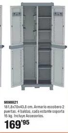 Oferta de Armario Escobero 2 Puertas por 169,95€ en Cifec