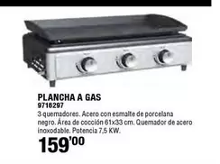Oferta de Plancha A Gas por 159€ en Cifec