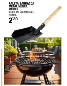Oferta de Paleta Barbacoa Metal Negra por 2,3€ en Cifec
