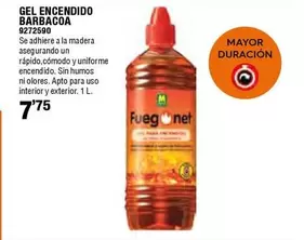 Oferta de Fuegonet - Gel Encendido Barbacoa por 7,75€ en Cifec