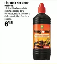 Oferta de Fuegonet - Liquido Encendido por 6,45€ en Cifec