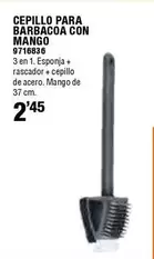 Oferta de Cepillo Para Barbacoa Con Mango por 2,45€ en Cifec