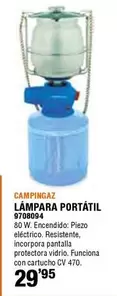 Oferta de Campingaz - Lampara Portátil por 29,95€ en Cifec