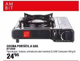 Oferta de Cocina Portátil A Gas por 24,95€ en Cifec