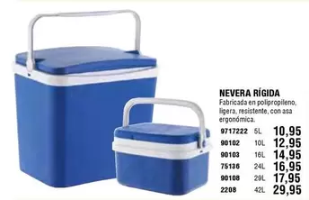 Oferta de Nevera Rigida por 10,95€ en Cifec