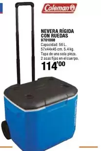 Oferta de Nevera Rigida Con Ruedas por 114€ en Cifec