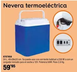 Oferta de Nevera Termoelectrica por 59,95€ en Cifec