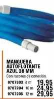 Oferta de Manguera Autoflotante Azul 38 Mm por 19,95€ en Cifec