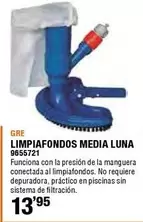 Oferta de Gre - Limpiafondos Media Luna por 13,95€ en Cifec