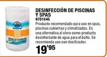 Oferta de Desinfección De Piscinas Y Spas por 19,95€ en Cifec