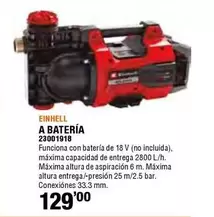 Oferta de Einhell - A Batería por 129€ en Cifec
