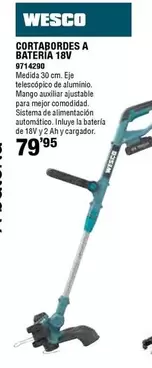 Oferta de Cortabordes A Bateria 18v por 79,95€ en Cifec