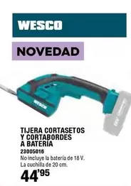 Oferta de Tijera Cortasetos Y Cortadores A Bateria por 44,95€ en Cifec