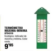 Oferta de Termometro Maxima-minima por 9,95€ en Cifec