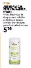 Oferta de Antihormigas Defense Natural 9710094 por 5,95€ en Cifec