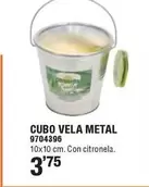 Oferta de Cubo Vela Metal por 3,75€ en Cifec