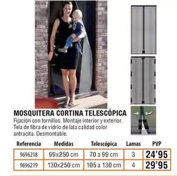 Oferta de Mosquitera Cortina Telescopica por 24,95€ en Cifec