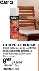 Oferta de Xylazel - Aceite Para Teca Spray por 9,95€ en Cifec