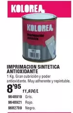 Oferta de Kolorea - Imprimacion Sintetica Antioxidante por 8,95€ en Cifec