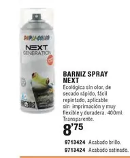 Oferta de Barniz Spray Next por 8,75€ en Cifec