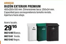 Oferta de Buzon Exterior Premium por 29,95€ en Cifec