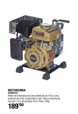 Oferta de Motobomba 230815 por 189€ en Cifec