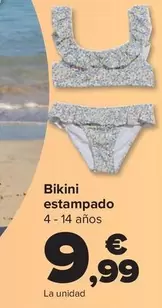 Oferta de Bikini Estampado por 9,99€ en Carrefour