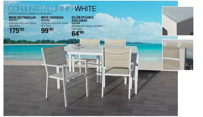 Oferta de Conjunto Aluminio White por 64,95€ en Cofac
