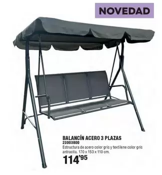 Oferta de Balancín Acero 2 Plazas por 114,95€ en Cofac