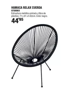 Oferta de Hamaca Relax Cuerda por 44,95€ en Cofac