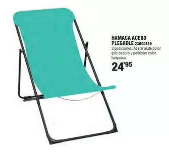 Oferta de Hamaca Acero Plegable por 24,95€ en Cofac