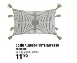 Oferta de Cojin Algodón Yute Impreso por 11,95€ en Cofac
