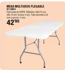 Oferta de Mesa Multiusos Plegable por 42,95€ en Cofac