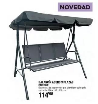 Oferta de Balancín Acero 3 Plazas 23003800 por 114,95€ en Cofac
