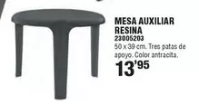 Oferta de Mesa Auxiliar Resina por 13,95€ en Cofac