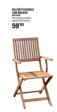 Oferta de Sillón Plegable Con Brazos por 59,95€ en Cofac