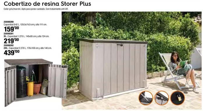 Oferta de Le Cobertizo De Resina Storer Plus por 159€ en Cofac