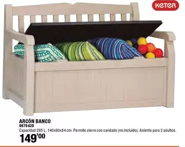 Oferta de Keter - Arcón Banco por 149€ en Cofac