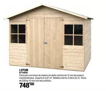 Oferta de Lopun por 748€ en Cofac