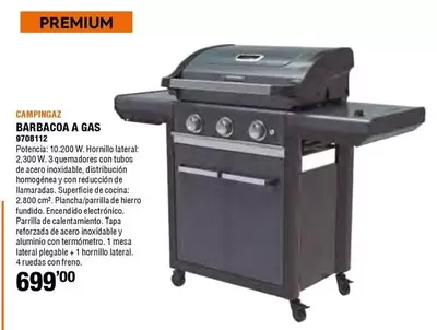 Oferta de Premium - Barbacoa A Gas por 699€ en Cofac