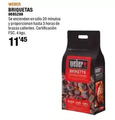 Oferta de Weber - Briquetas por 11,45€ en Cofac