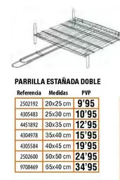 Oferta de Parrilla Estanada Doble por 9,95€ en Cofac