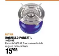 Oferta de Butsir - Hornillo Portátil por 15,95€ en Cofac