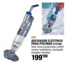Oferta de Gre - Aspirador Eléctrico Para Piscinas 9707991 por 199€ en Cofac