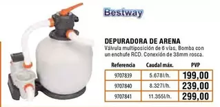 Oferta de Bestway - Depuradora De Arena por 199€ en Cofac