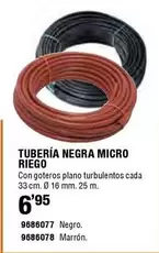 Oferta de Tuberia Negra Micro por 6,95€ en Cofac