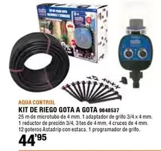 Oferta de Control - Kit De Riego Gota A Gota por 44,95€ en Cofac