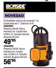 Oferta de Ironside - Profundidad Maxima De Sumergir por 49,95€ en Cofac