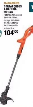 Oferta de Black & Decker - Cortabordes A Bateria por 104€ en Cofac